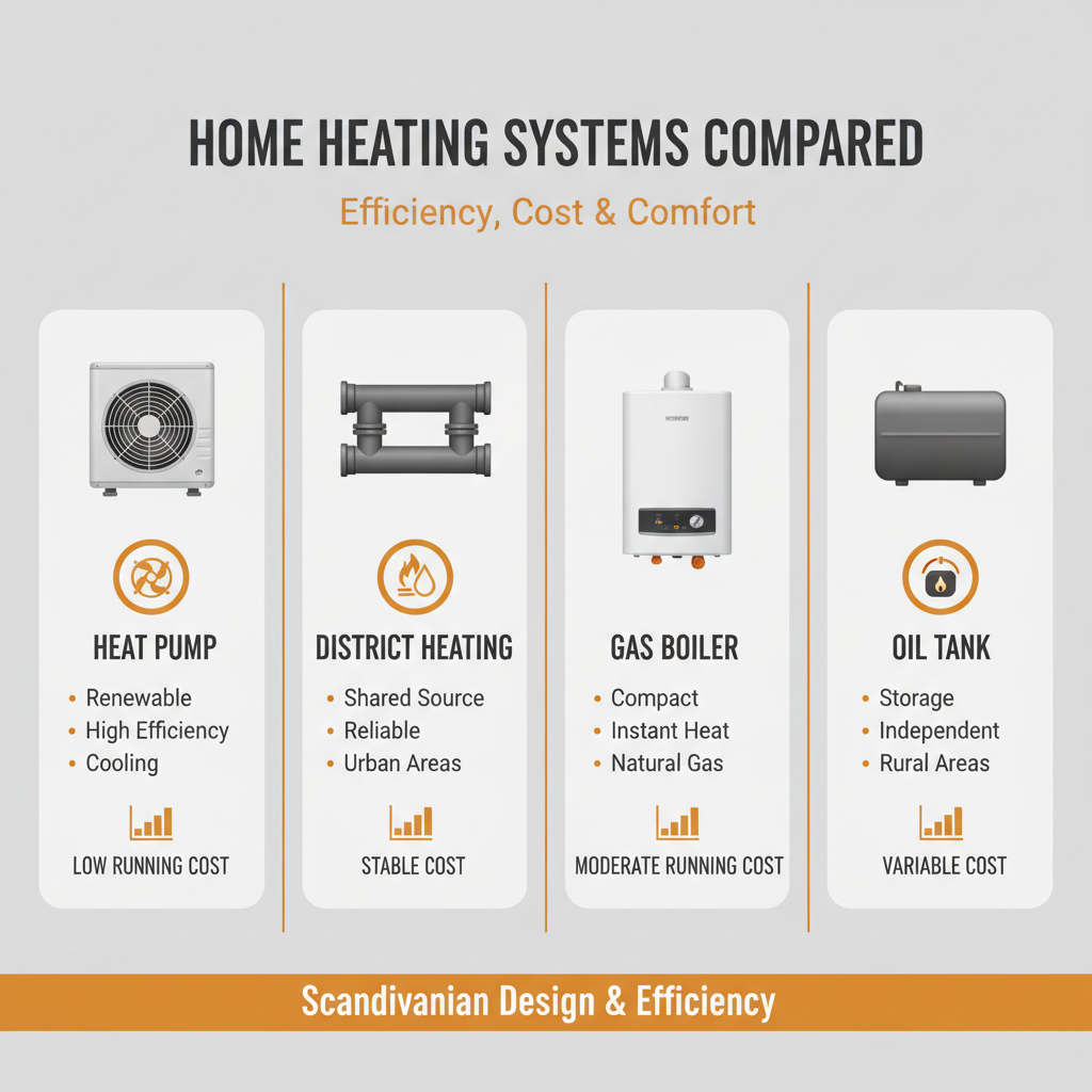 Varmepumpe vs Fjernvarme, Gas og Olie: Hvilken Er Bedst?